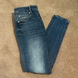 Stradivarius Dark Blue Skinny Jeans